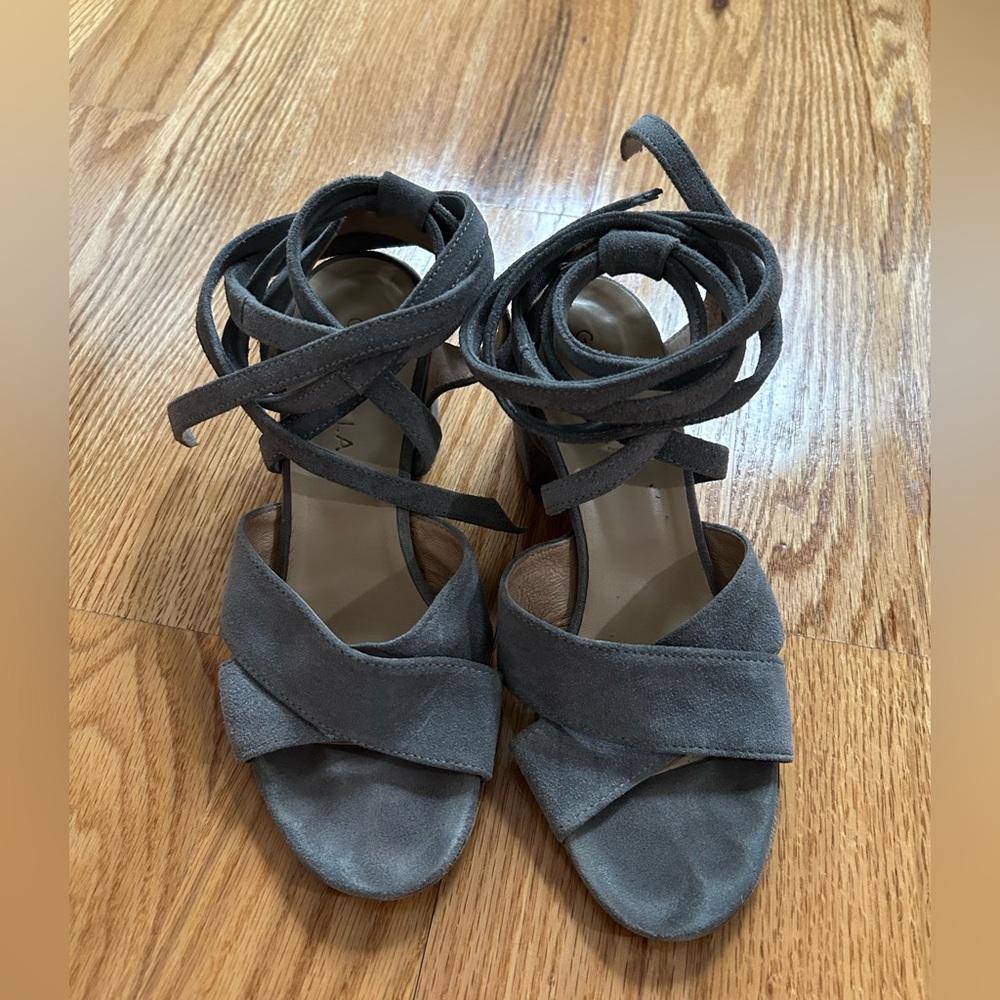 Suede Sandal Heals, Gabriella, size 7